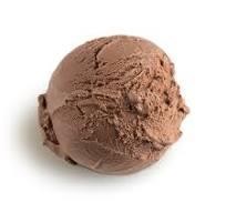 SCOOP OF CHOCOLATE ICE CREAM