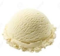 SCOOP OF VANILLA ICE CREAM