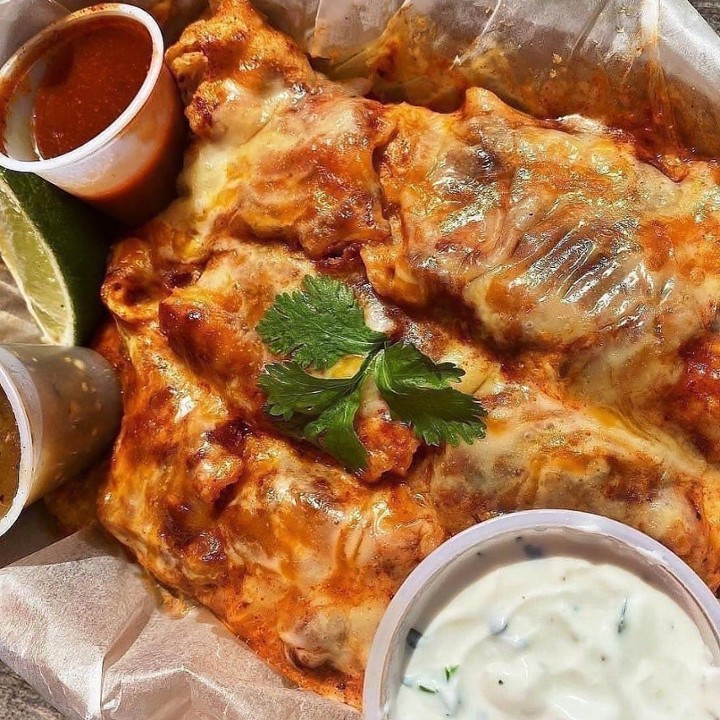 Smoaked Chicken Enchiladas