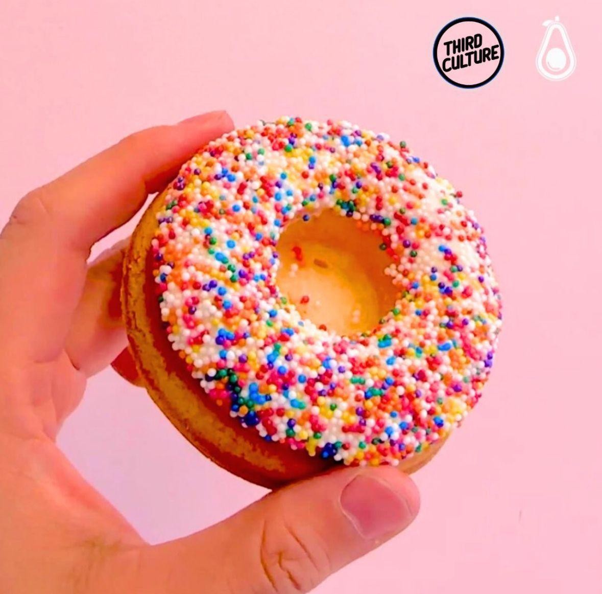 Rainbow Sprinkles Mochi Donut 🌈