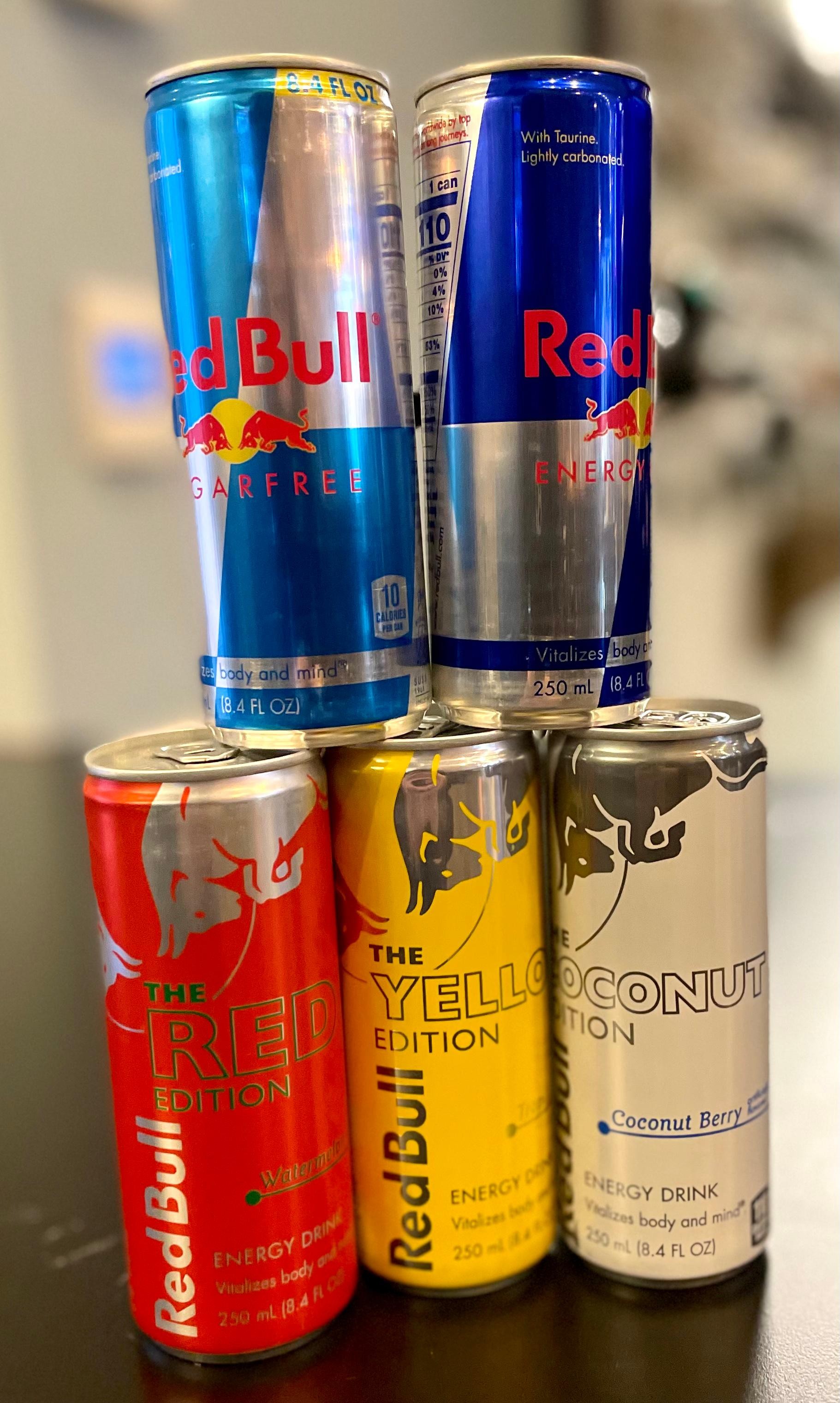 Assorted Red Bulls
