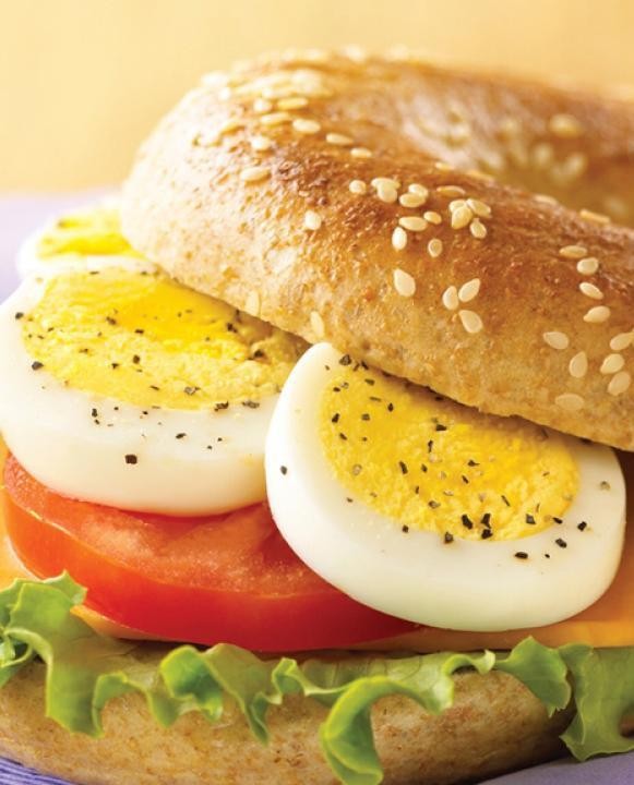Sliced Eggs Sandwich
