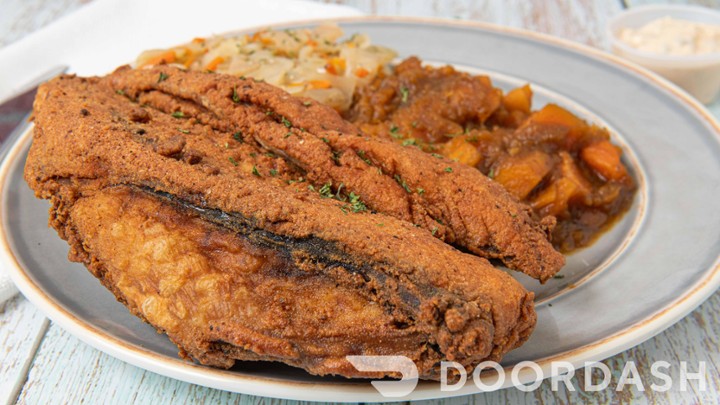 Croaker Bone In ( 1pc, Bread, 2 Sides)