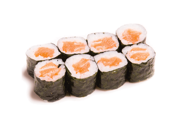 Salmon Maki Roll (Rice on the Inside)