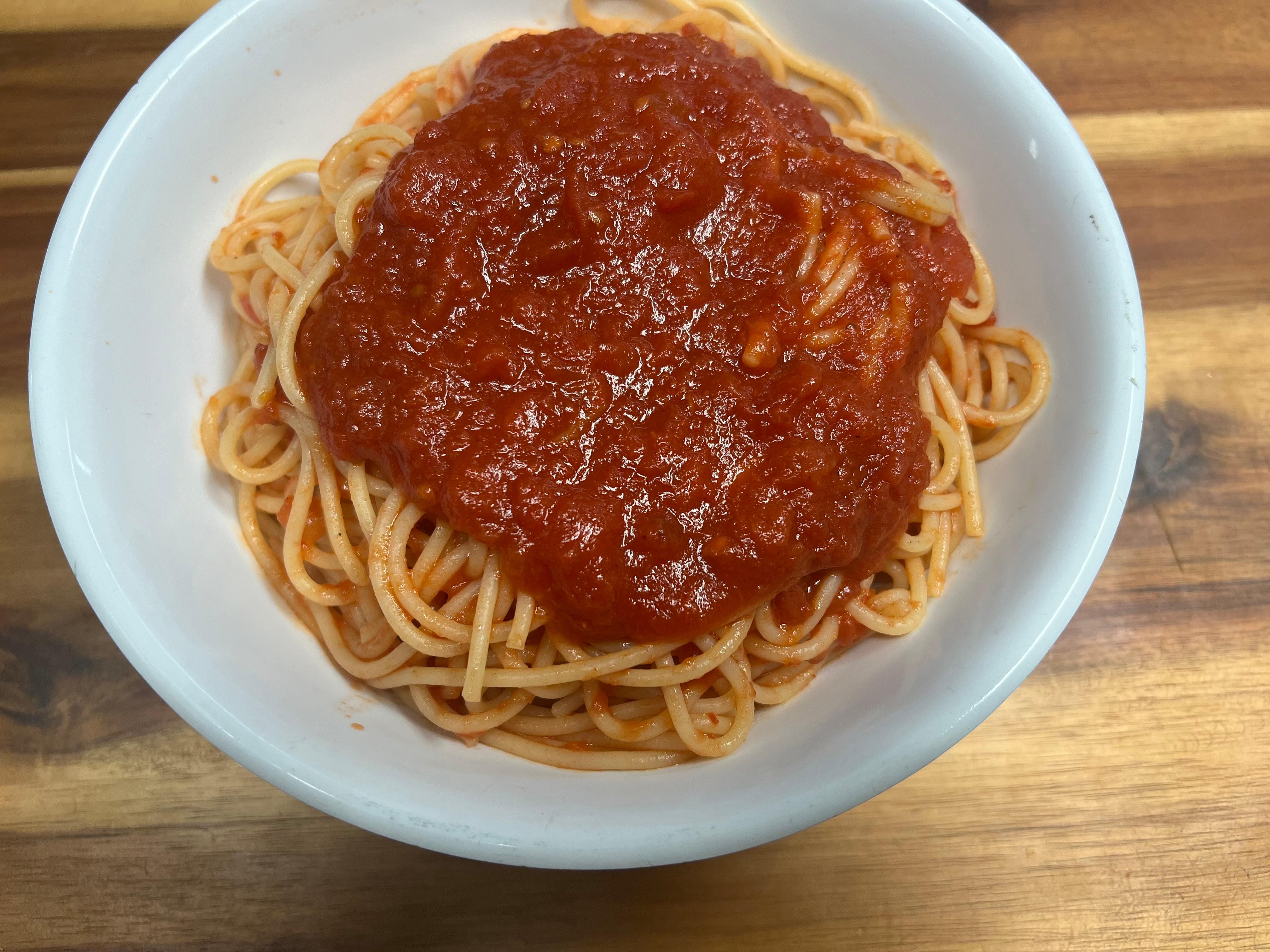 Small Spaghetti with Sauce