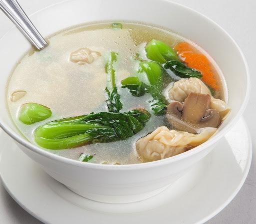 Pork & Vegetable Wonton Soup (Bowl) 菜肉雲吞湯