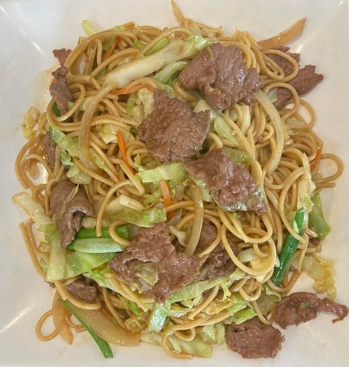 Beef chow mein 牛炒麵