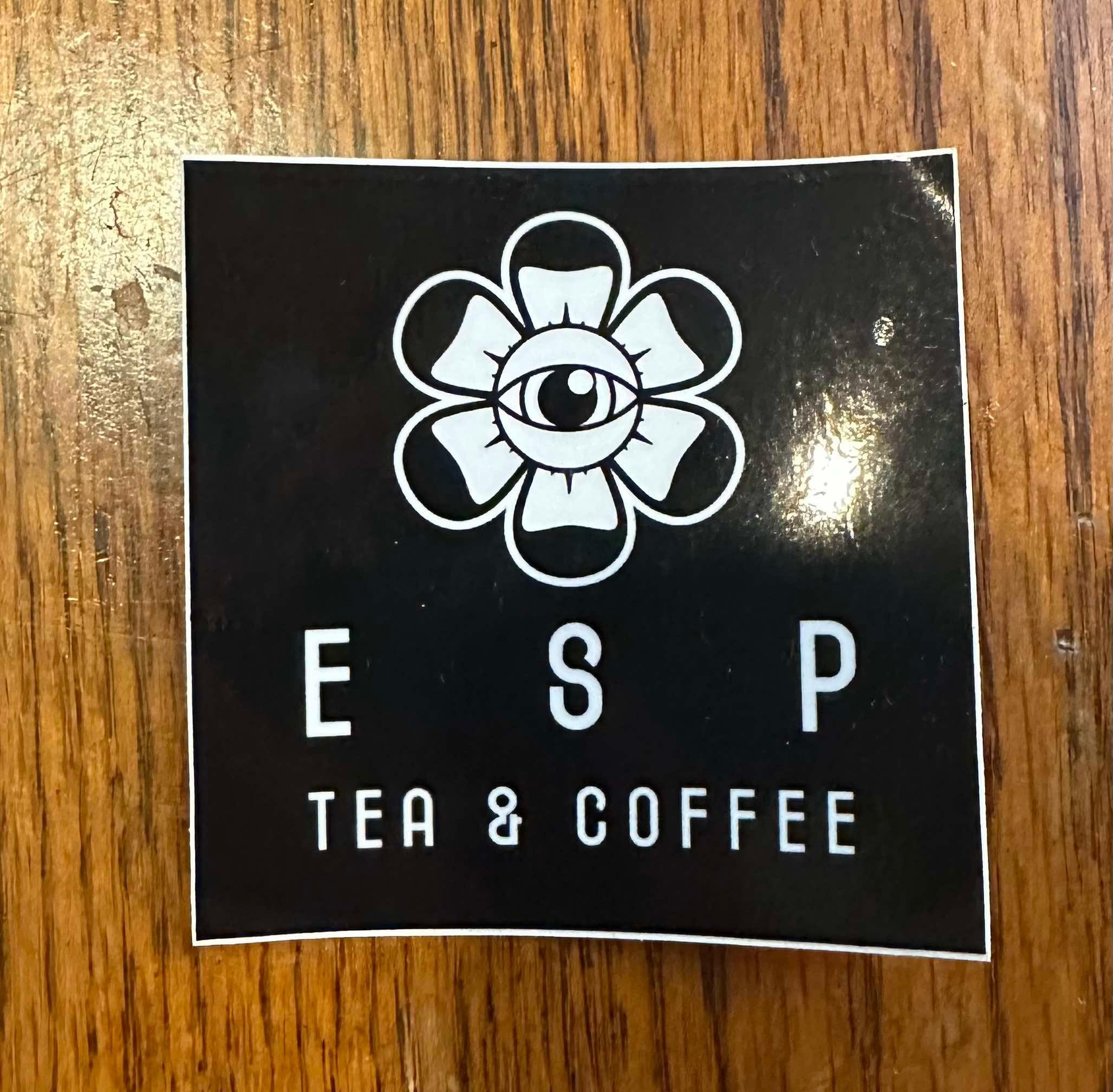 ESP Black Square Sticker
