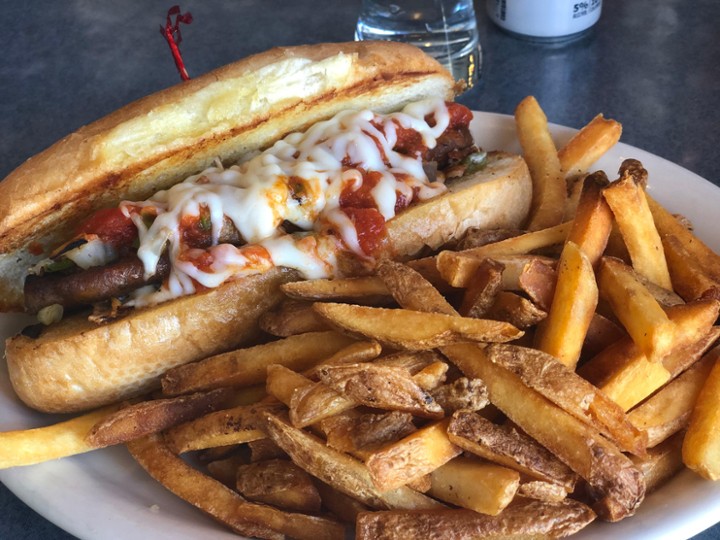 Loaded Italian Sausage Sandwich