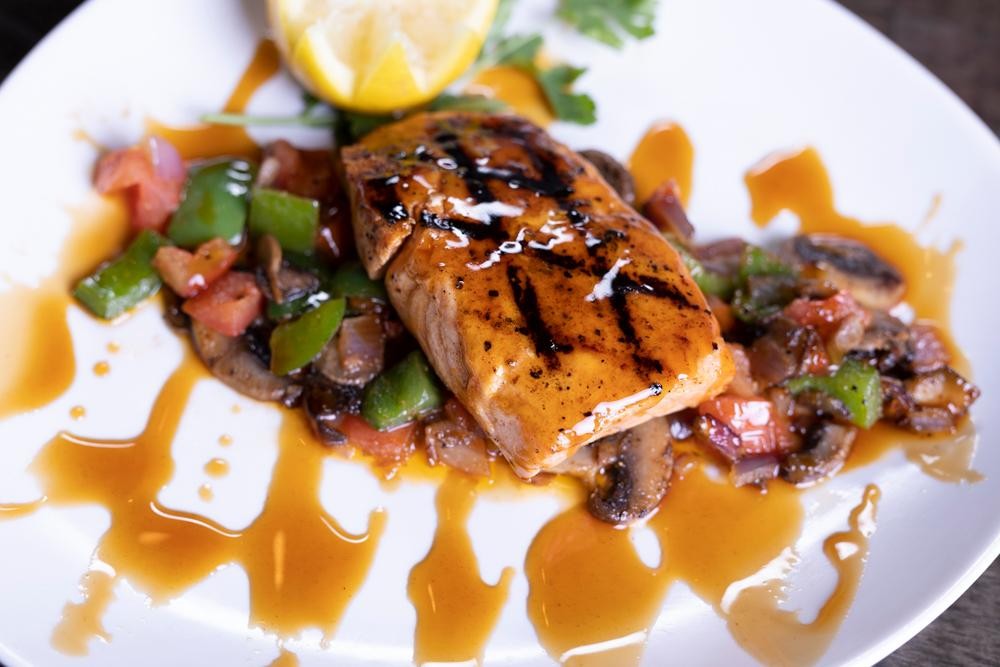 Char-Grilled Salmon