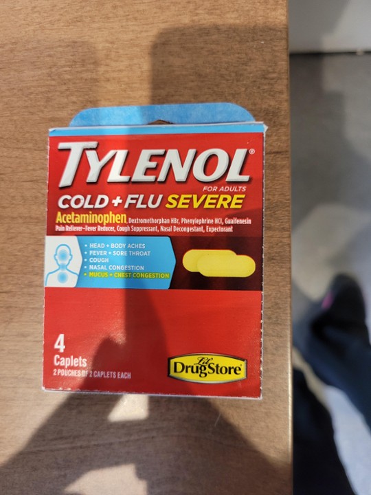 Tylenol Cold/Flu Severe 4 CT
