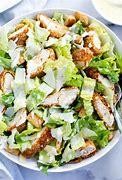 Caesar Salad with Breaded Chicken