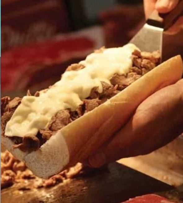 100% Angus beef  Philly cheesesteak