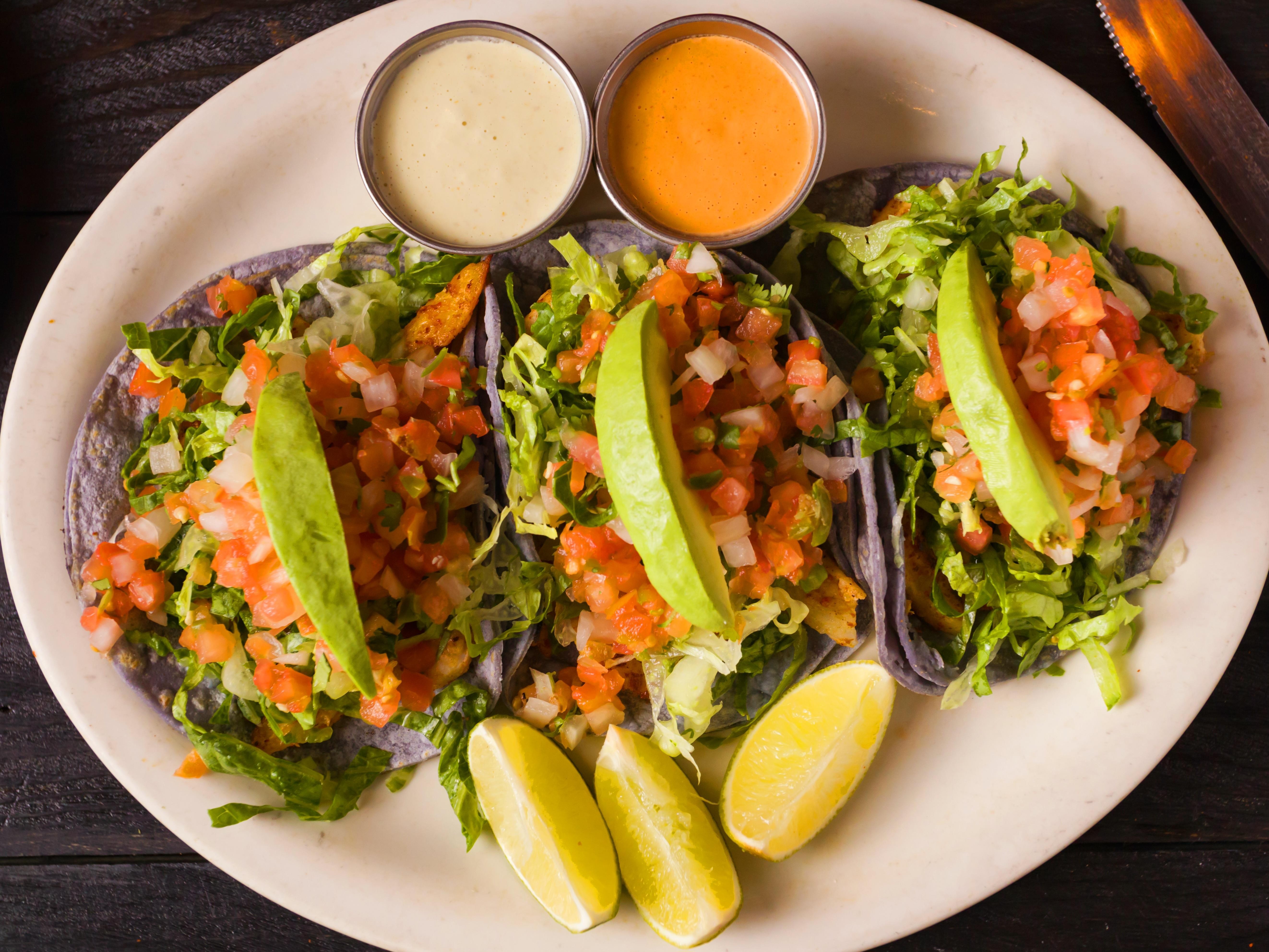 Grilled Shrimp Baja Tacos