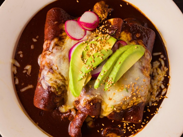 Enchiladas De Mole Poblano