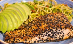 Sesame Crusted Salmon Bowl