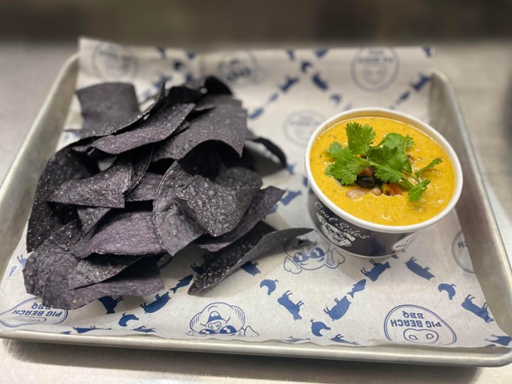 Brisket Queso and Chips