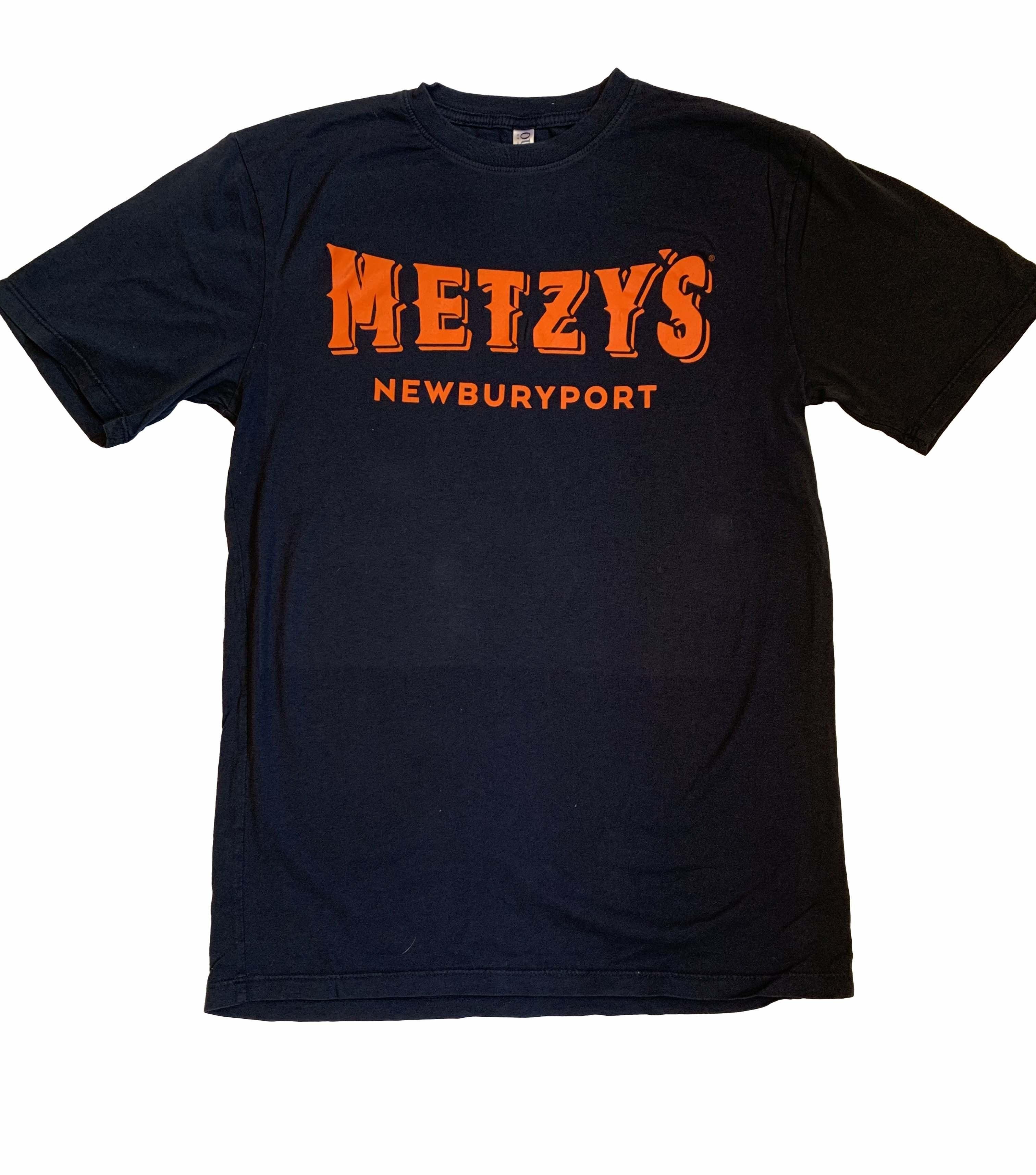 Metzy’s SS Tee Navy w/Orange