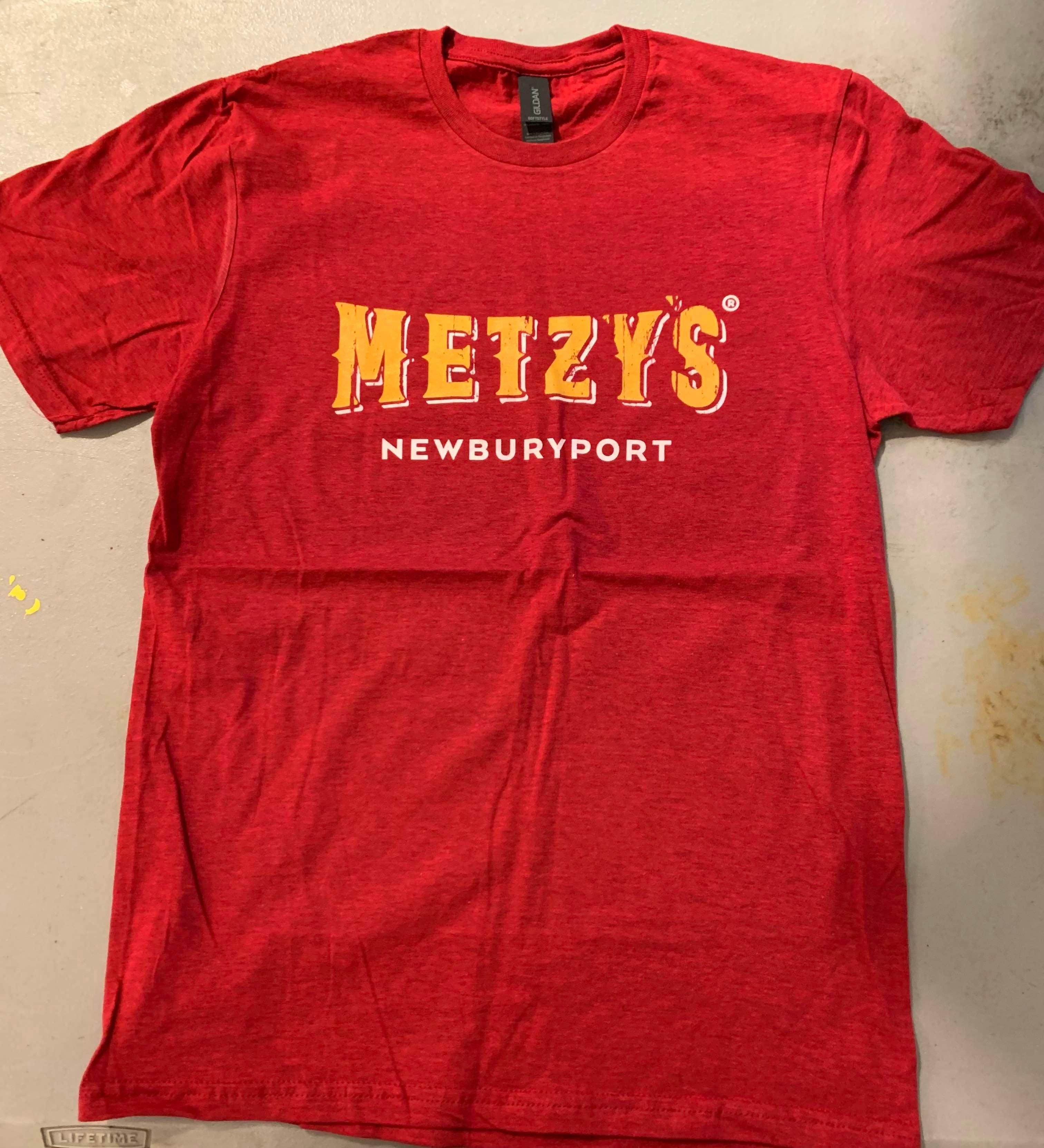 Metyz's SS Tee Red w/Yellow
