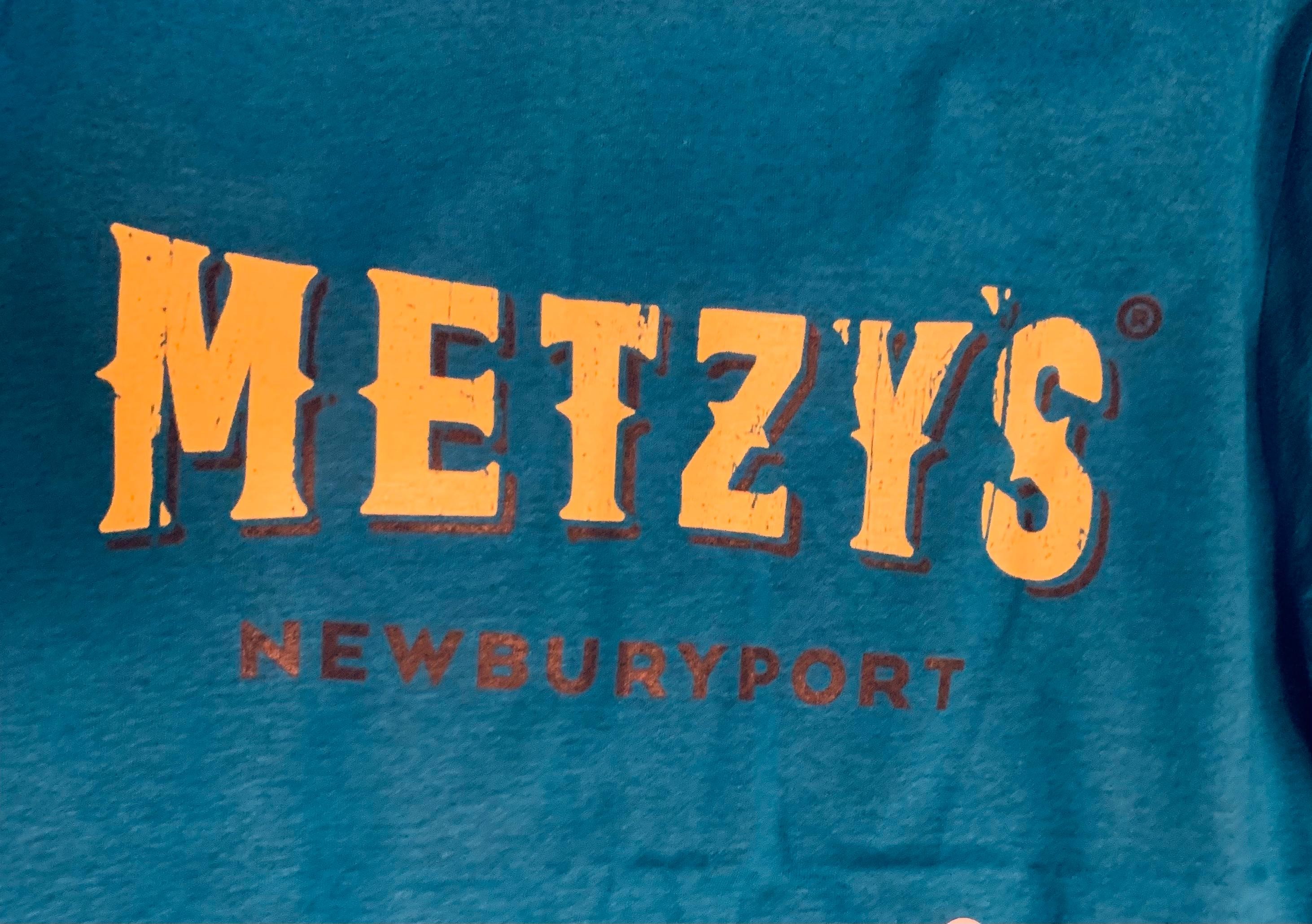 Metzy's SS Tee Blue w/Yellow