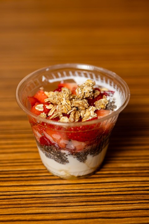 Grab and Go Strawberry Greek Yogurt Parfait