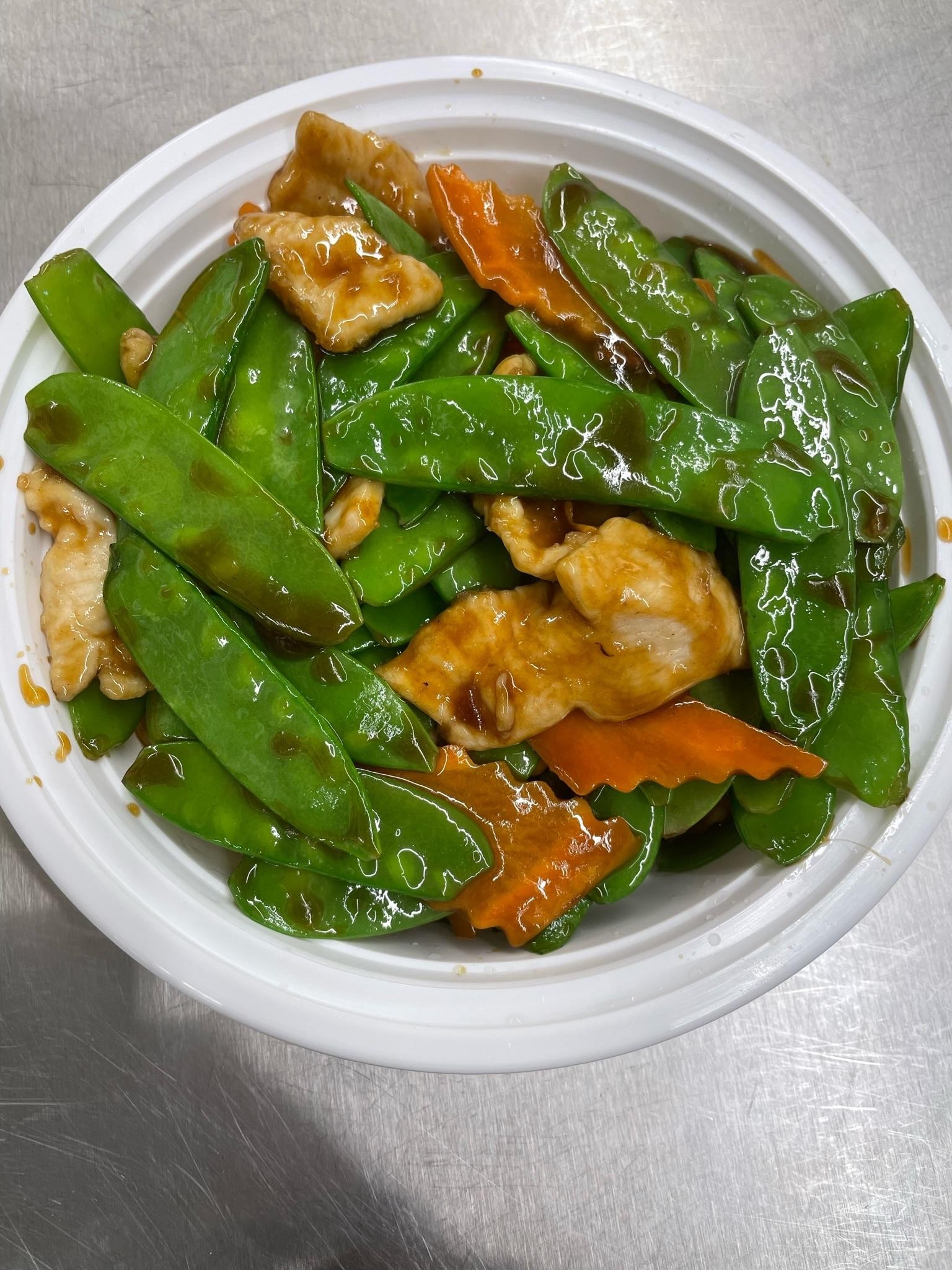 Chicken with Snowpeas