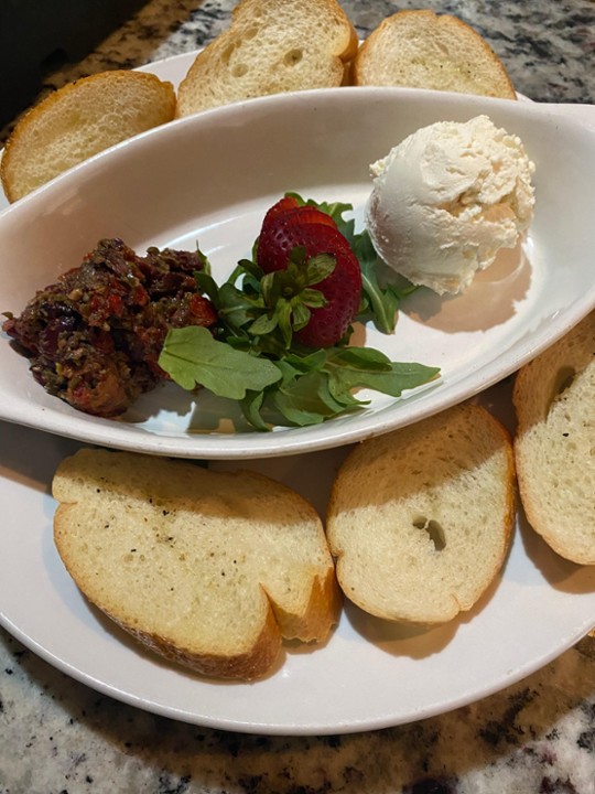 Tapenade and Goat Cheese