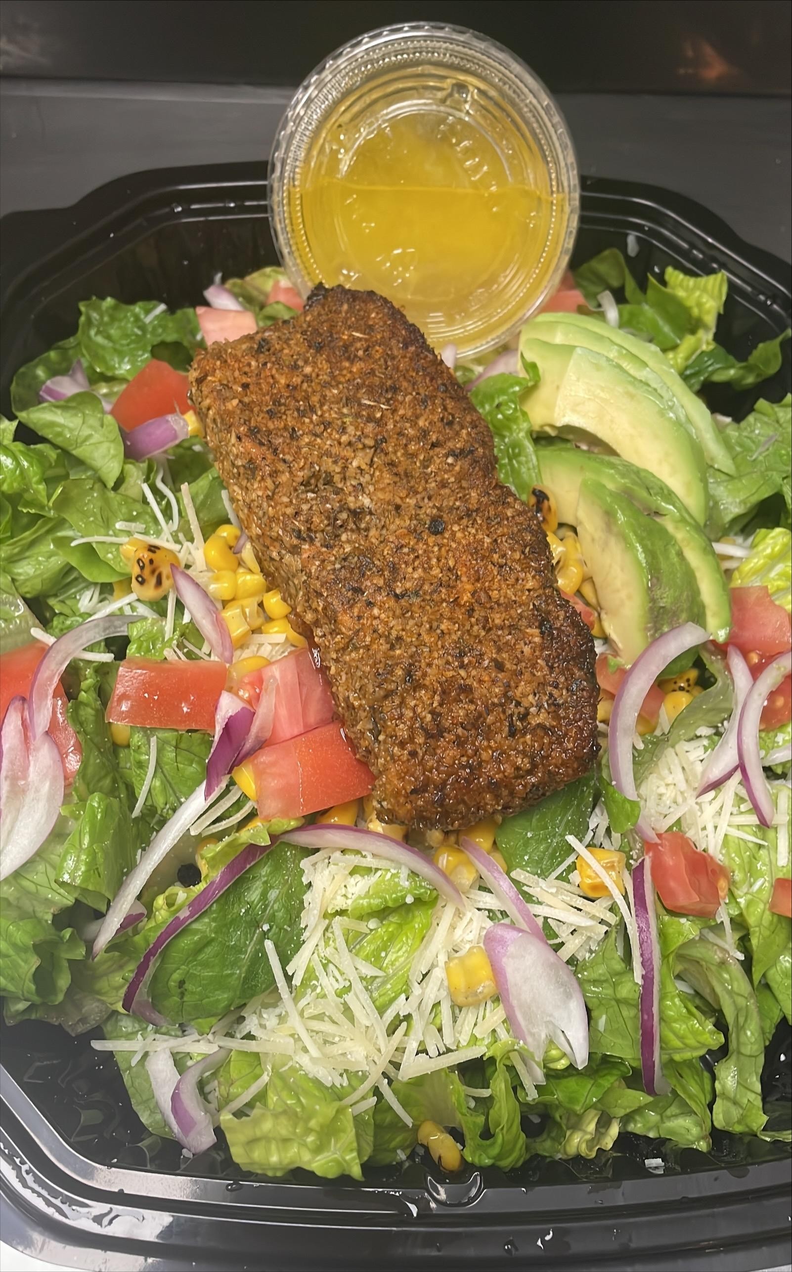 House with Blackened Salmon