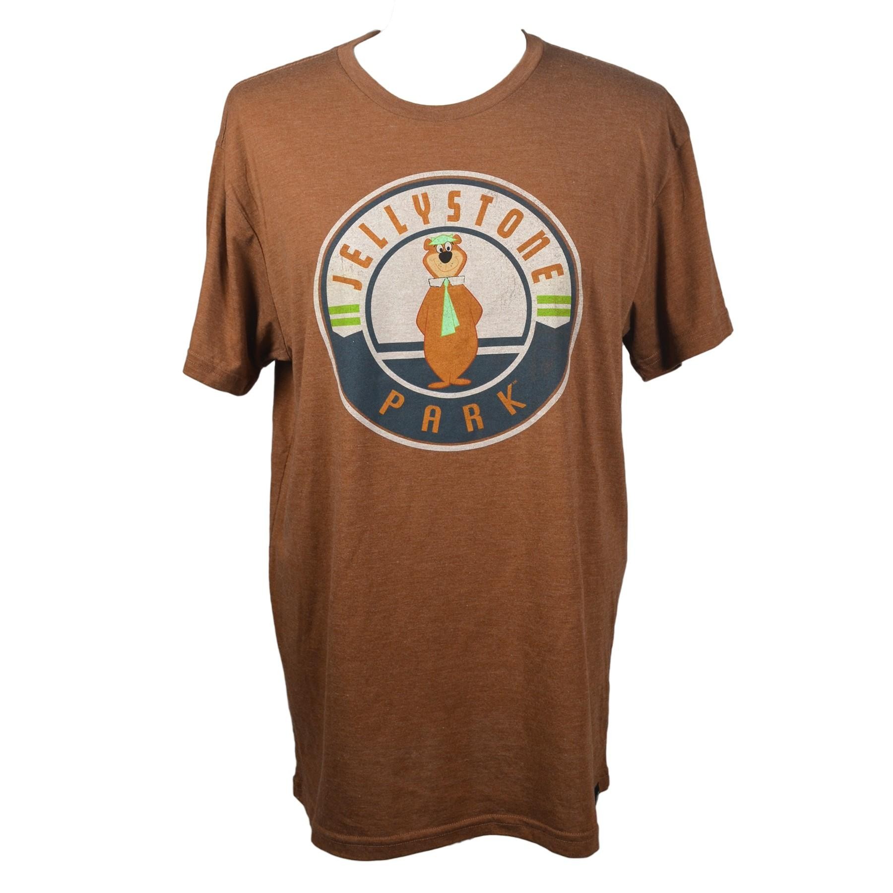 Jellystone Park Brown Circle Yogi Bear T-Shirt (XL)