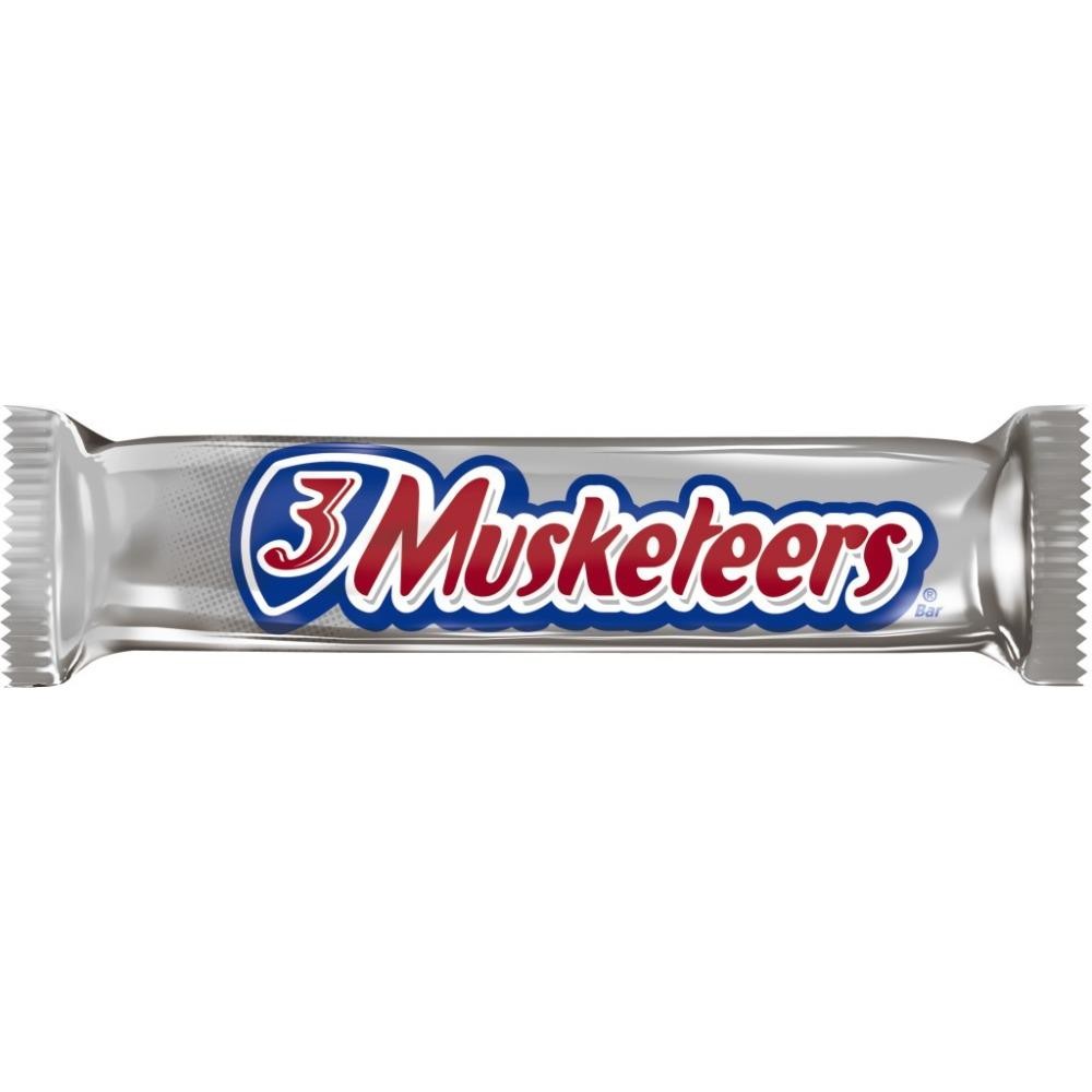 3 Musketeers Candy Milk Chocolate Bar  Full Size - 1.92 Oz