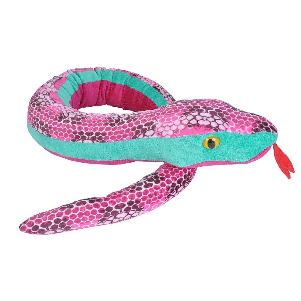 Honeycomb Pink Giant Stuffed Snake