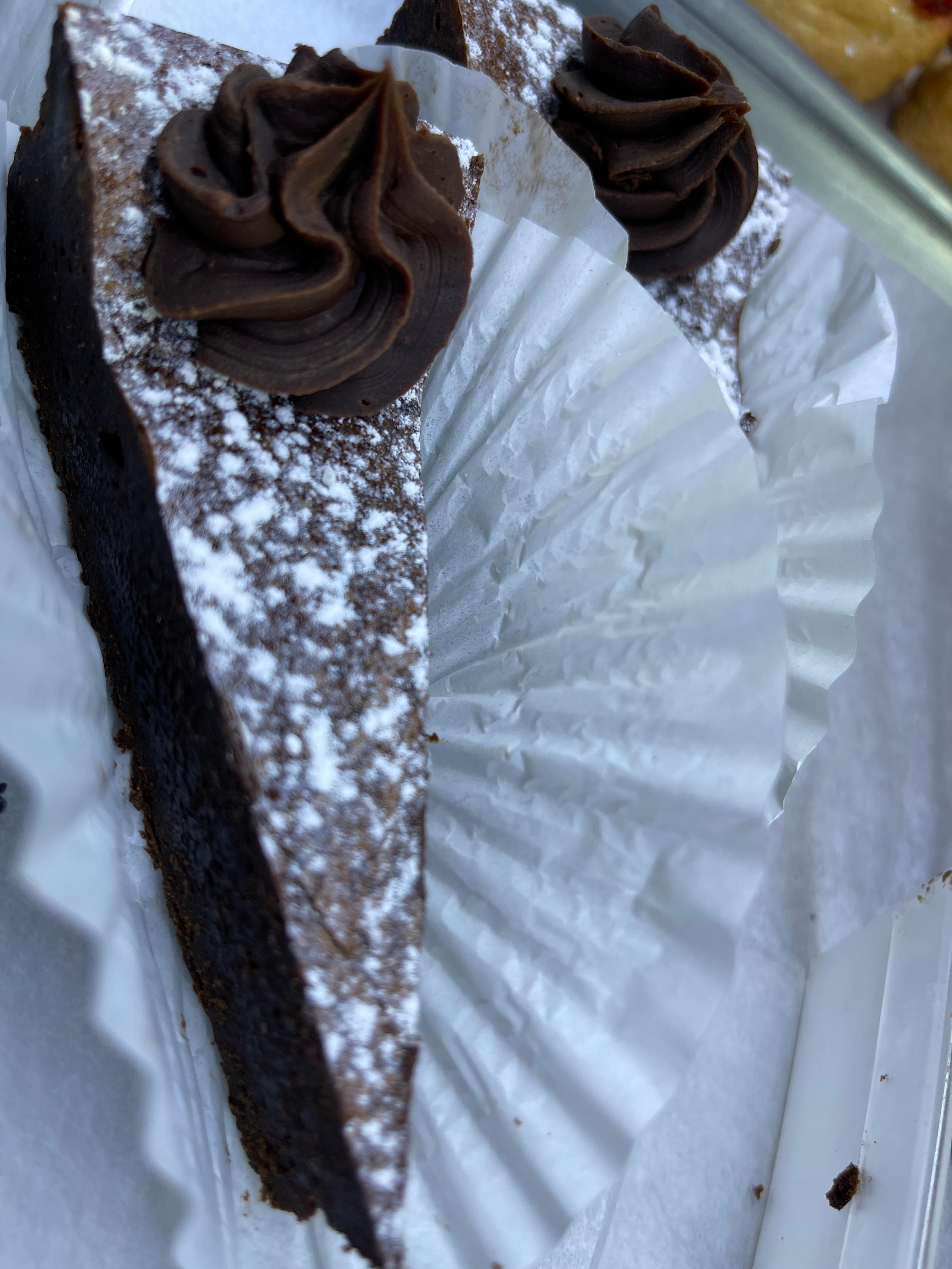 FLOURLESS CHOCOLATE CAKE (GLUTEN FREE) SLICE