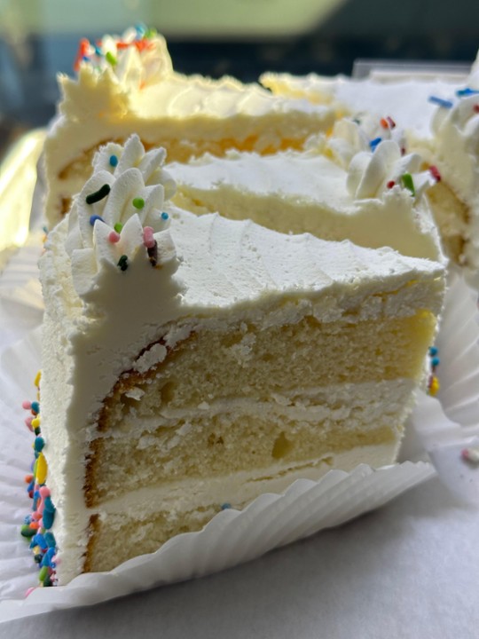 CAKE SLICE - VANILLA