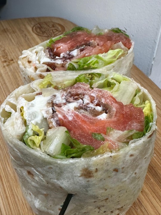 BLT WRAP (bacon, lettuce, tomato, & mayo)