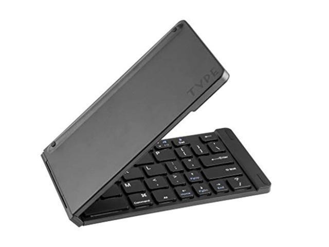 Type Wireless Keyboard (matte Black)- Foldable, Pocket Size, Bluetooth, for Smart Phones and Tablets, 60 Days of Battery on Standby and 2-3 Weeks.