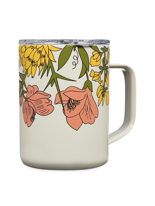 16oz Cream Wildflower Wildflower Coffee Mug