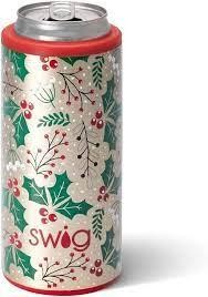 12 oz. Hollydays Insulated Skinny Can Cooler