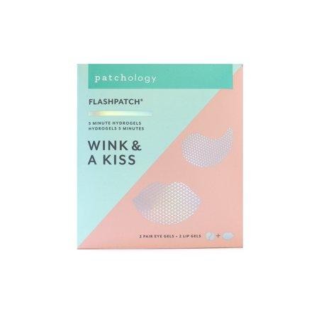 Patchology FlashPatch Wink and Kiss Eye and Lip HydroGel Patches - 2 Pack
