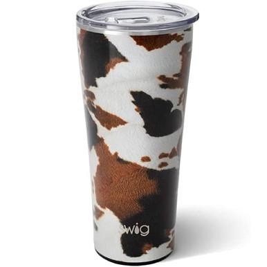 Swig Life 32oz Triple Insulated Tumbler, Cup Holder Friendly, Dishwasher Safe, Stainless Steel, Double Wall, Vacuum Sealed Travel Coffee Mug (Hayride)