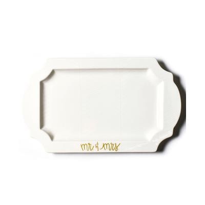 Mr. and Mrs. Traditional Tray - White