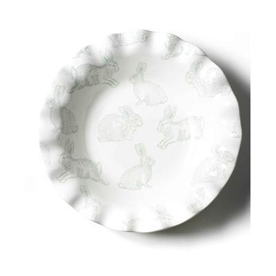 Coton Colors by Laura Johnson Speckled Rabbit Ruffle Best Bowl - Sage