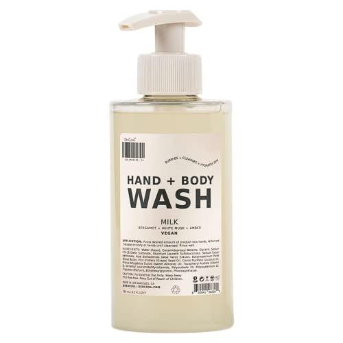 DedCool - Hand + Body Wash | Clean, Non-Toxic Fragrance for All (MILK, 8.5 Fl Oz | 251 Ml)