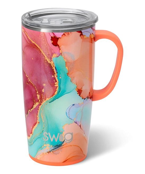 Swig Life Women's Travel Mugs Dreamsicle - Orange & Aqua Dreamsicle 22-Oz. Travel Mug