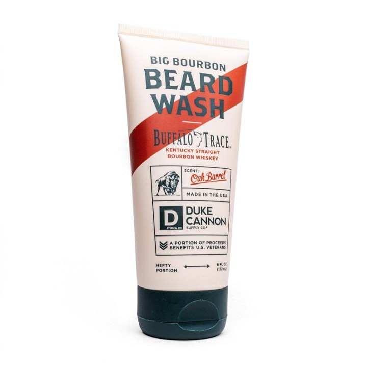 Duke Cannon 1004021 6 Oz Big Bourbon Buffalo Trace Scent Beard Wash