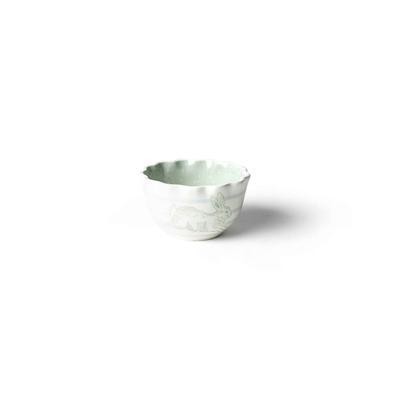 Coton Colors by Laura Johnson Speckled Rabbit Ruffle Appetizer Bowl - Sage