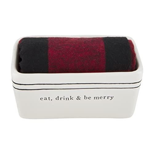 Eat, Drink & Be Merry Christmas Mini Loaf Baker Set