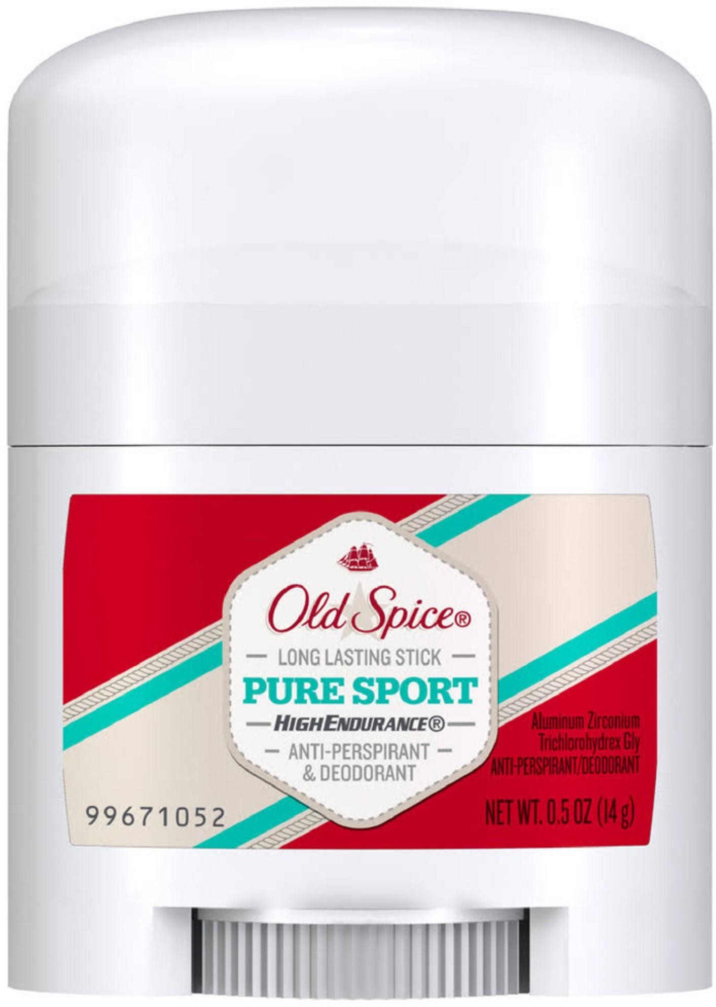 High Endurance Anti-Perspirant and Deodorant, Pure Sport, 0.5 Oz Stick