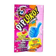 Dip Loko Booom! Strawberry Popping Candy | .39oz | Mix & Match | Fast Shipping