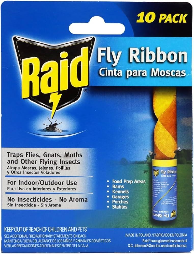 Raid Fly RIbbons Fly Traps 10 Count