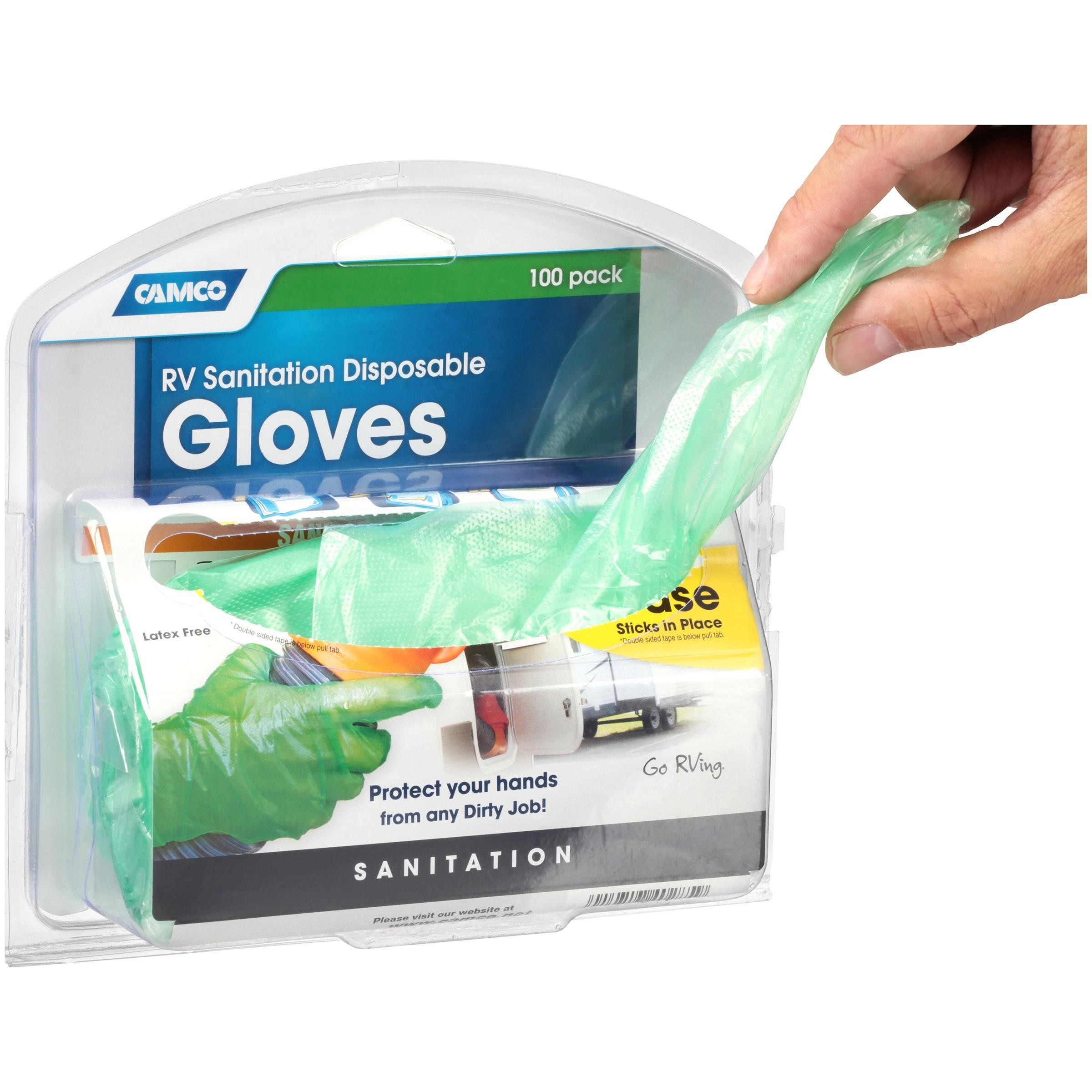 Camco RV Sanitation Disposable Gloves 100 Pk